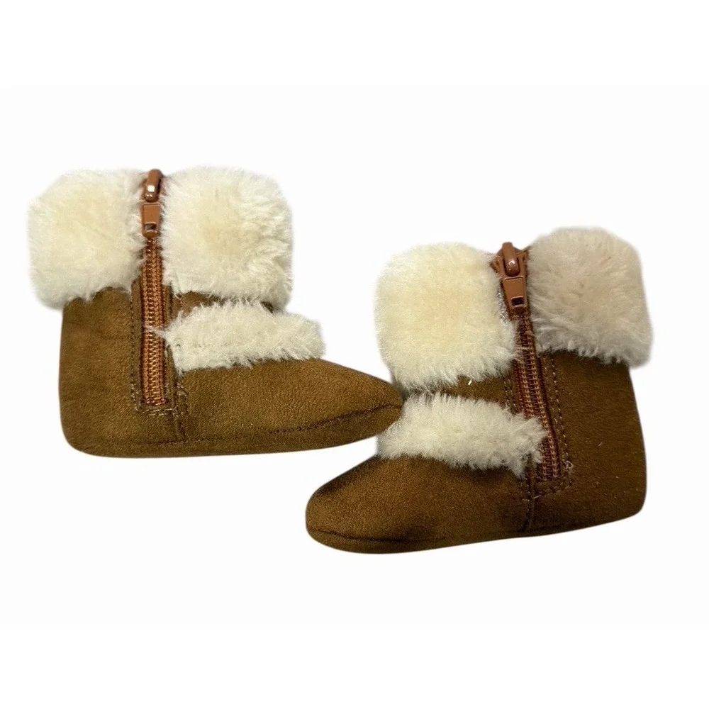Michael Kors Baby Girl Grace Faux Fur‎ Booties Size 1